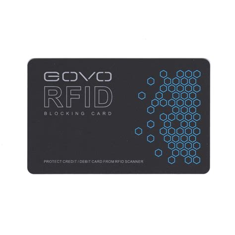 govo rfid blocking card|GOVO RFID Blocking Card, Black .